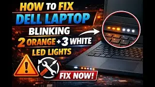 How to Fix Dell Laptop Blinking 2 Orange 3 White LED Lights (RAM Problem)