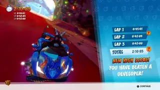 CTR Nitro Fueled - Developer Time Trial #35: Spyro Circuit (2:10:85)