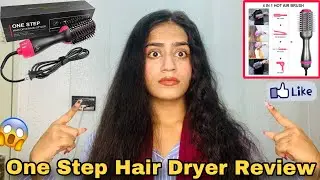 One Step Hair Dryer Review 🌸 | 3 in 1 Hot Air Brush for Smooth & Shiny Hair