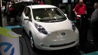 2012 Nissan Leaf Exterior and Interior at 2012 Montreal Auto Show - Salon de L'Auto de Montreal