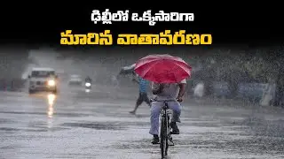 Rain Lashes In Many Places Of Delhi || Strong Dust Storm ||  Mana Telangana TV