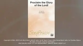 PROCLAIM THE GLORY OF THE LORD!- Digital Reading Session