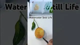 Painting a Realistic Lemon🍋 | Watercolor Challenge #art #watercolor #artshorts #watercolortutorial