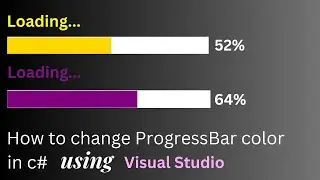 How to Change ProgressBar color in c#
