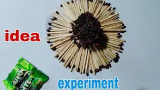MATCH STICK EXPRIMENT ||  Village Boy's Creativity || matchbox stick craft ideas || matchbox trick