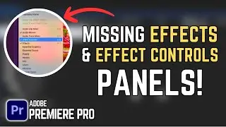 How to Restore Missing Effects or Effect Controls Panels in Adobe Premiere Pro (Quick Fix!)