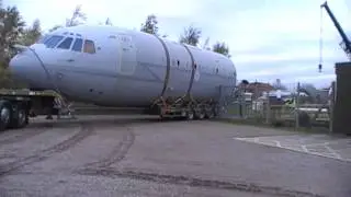 VC10 XV108 transported from Bruntingthorpe to the Aeropark at East Midlands Airport 16/11/2013