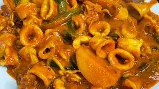 MALAYSIAN STYLE PERADDAL SPICY SQUID KAW KAW 🤪🤪🤪