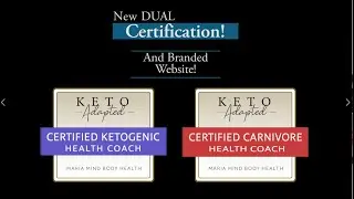 Keto AND Carnivore Health Coach Certification Program!