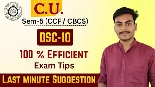Calcutta University English Honours CCF SEM-5 DSC-10 Last Minute Pro Suggestion 2026 