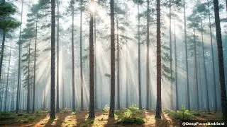 Foggy Pine Forest: Dreamy Morning Focus Awaits 🌲✨