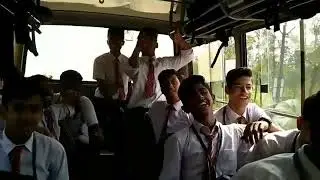 Riyaz. 14  tik tok star  with his fans, friends in school van coming to home by Riyaz .14