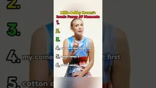 Millie Bobby Brown's Iconic Funny AF Moments. #MillieBobbyBrown #ranking #celebrity #usa #funny