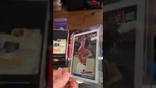 A Chipper Jones Atlanta Braves Rookie MLB Trading Card by Topps.