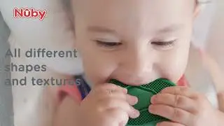 Nuby Silicone Teether Toy with Pacifier Holder