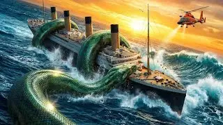 Giant Anaconda Attacks Titanic Style Ship | Rescue Team Faces Giant Anaconda at Sea