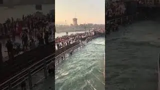 haridwar har ki pauri || har har mahadev🙏||ganga jal #nelagangajal#shorts||