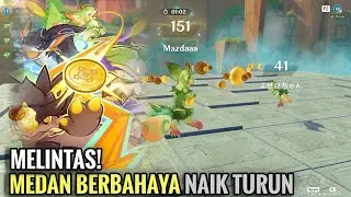 Perang Heroik Adu Saurian: Melintas! Medan Berbahaya Naik Turun - Genshin Impact
