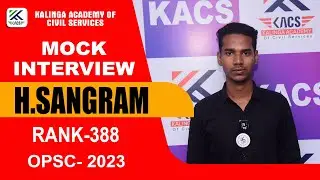 H SANGRAM  II  RANK -388  II  OAS TOPPER-2023