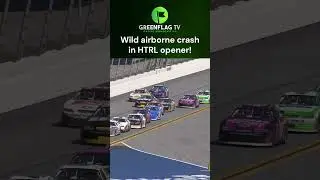 Двойная авария в воздухе на первом этапе HTRL Daytona! #iracing #daytona #racing #gen4remake #gen4