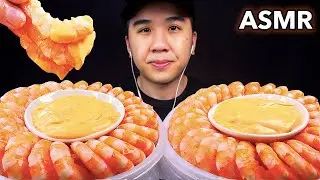 ASMR SHRIMP COCKTAIL MUKBANG (w/ Seafood Sauce) EATING SOUNDS | BUN ASMR