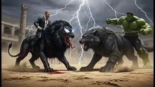 VENOM LION vs SAVAGE HULK WOLF 🔥 Ultimate Monster Battle