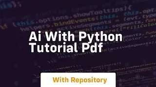 ai with python tutorial pdf