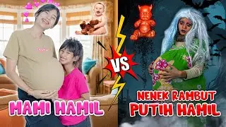 MAMI DISTA HAMIL BAYI GEMAS VS NENEK HANTU HAMIL BAYI MENGERIKAN😱!! BAYINYA SEREM BANGET😬 #trending
