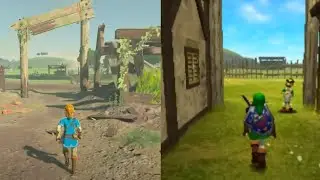 Lon Lon Ranch Breath of the Wild Vs Ocarina of time (Comparison)