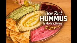How Real Hummus Is Made at Home, So Simple!