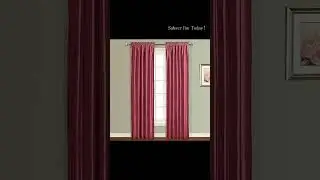 Tonys Collection Red Sheer Curtains | Bedroom Drapes | Rod Pocket | Light Filtering Voile