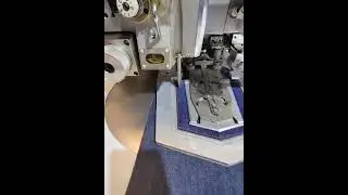 Back pocket join by automatic machine