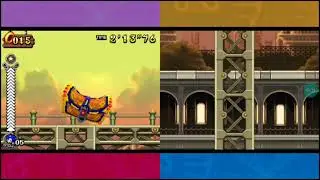 Sonic Rush Adventure(Nintendo DS) - Machine Labyrinth Zone 