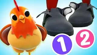 One Two Buckle My Shoe Song 👢| Counting Songs For Kids | Nursery Rhymes by Robogenie