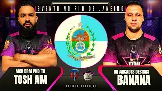 EVENTO RIO DE JANEIRO TOSH AM 🆚 BANANA RJ FT 20🔥OFFLINE🔥TOCA GAMES