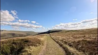 Calming Scenic Elevated Mountain Walk | Nature & Gear Sounds