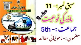 5th EVS lesson no 11 in urdu | Evs notes | environment studies | NCERT | #Karteturdu | TET URDU