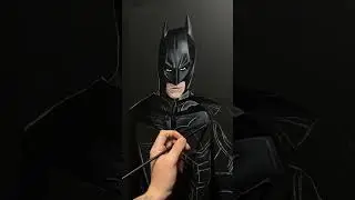 Painting Batman - The Dark Knight #shorts #art #painting #batman #dccomics