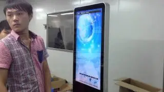 how to use USB lcd advertising player
