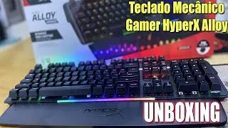 Teclado Mec&acirc;nico Gamer HyperX Alloy MKW100 - UNBOXING