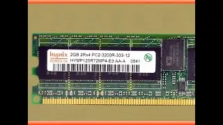 Hynix 2GB HYMP125R72MP4-E3 AA-A PC2-3200 DDR2-400MHz ECC Registered DIMM Dual Rank Memory