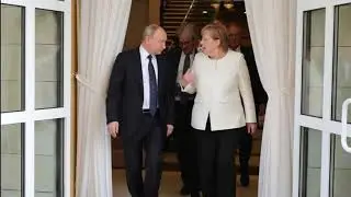 Putin, Merkel discuss defense against Trump&rsquo;s sanctions drive