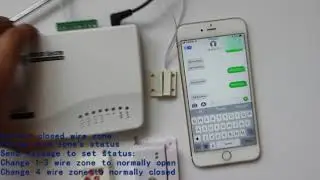 GSM ALARM SYSTEM GSM100. . HOW TO SET WIRE ZONE