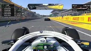 F1 Game Monzta Report - overtake and dangerous driving under the yellow flags