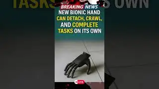 Bionic Hand Detaches, Crawls, and Operates on Its Own