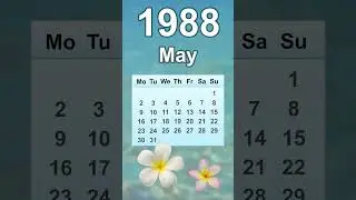 May 1988 Calendar