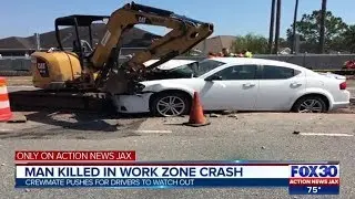 Man killed in work zone crash