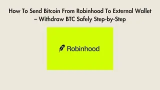 How To Send Bitcoin From Robinhood To External Wallet &ndash; Withdraw BTC Safely Step-by-Step