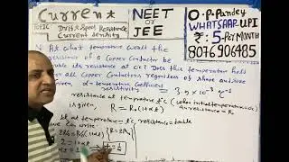 Physics numerical on current electricity:drift speed, resistance, current density. 