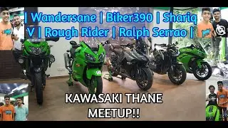 Kawasaki Thane meetup | Wandersane | Shariq V | Biker390 | Rough Rider | Ralph